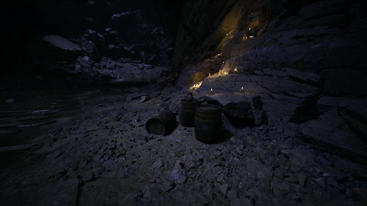 An ancient cavern providing peaceful shelter and gentle light
