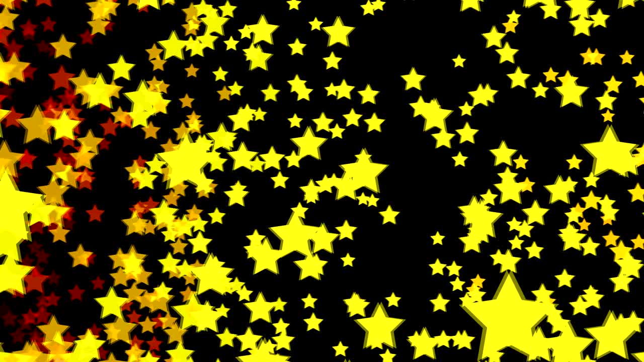 gráficos de movimiento cgi abstractos y fondo animado con estrella