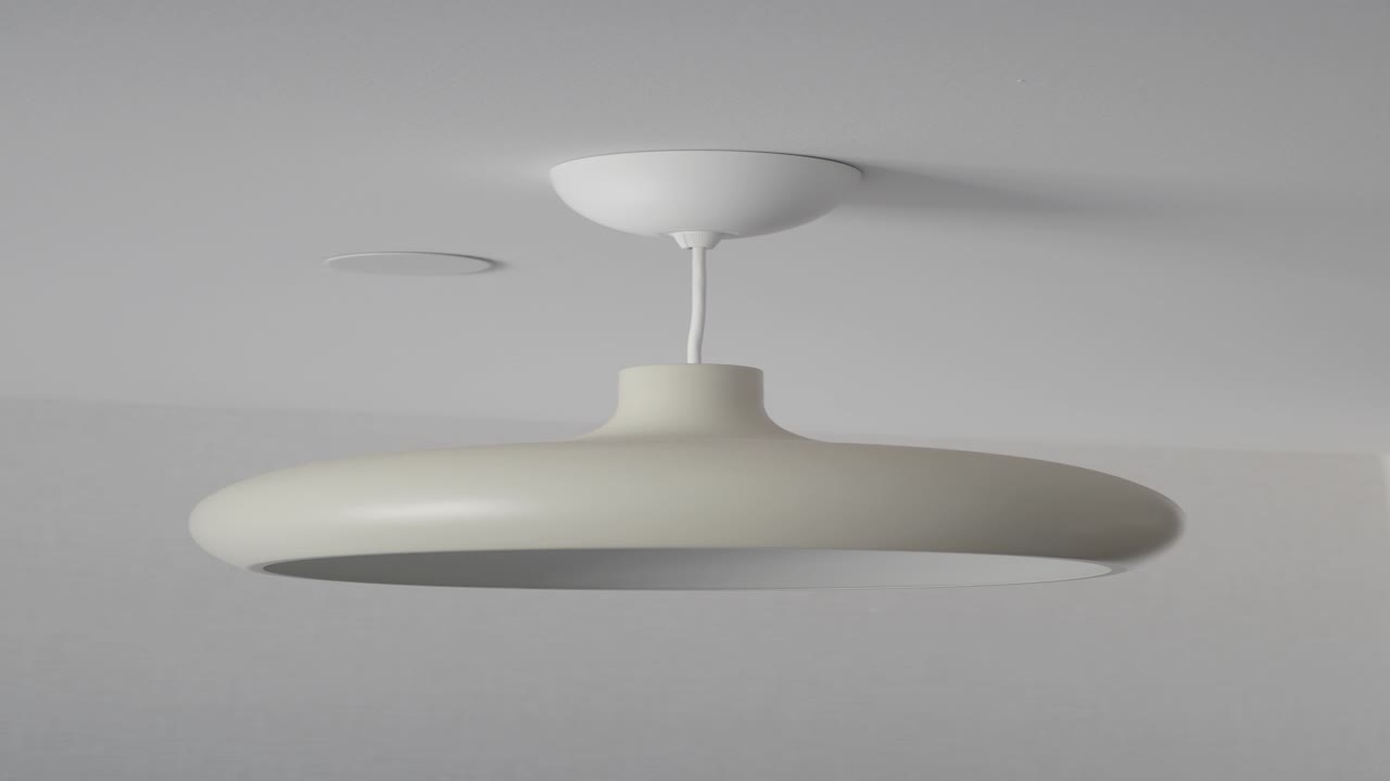 lámpara colgante moderna de color blanco para interiores contemporáneos