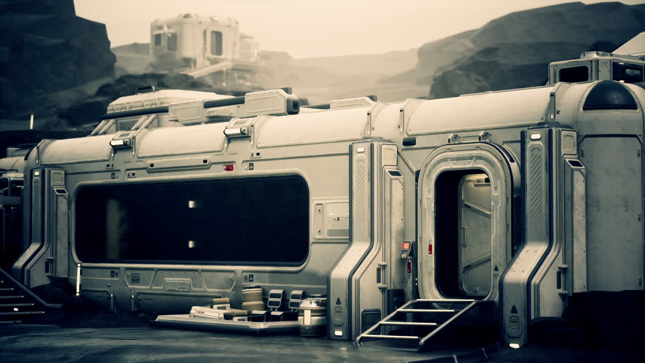 달의 풍경에 대한 미래의 우주 기지