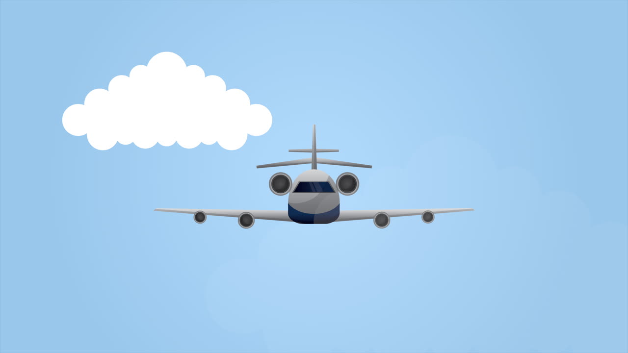 Travel around the world animation with airplane flying | Premium Stock ...