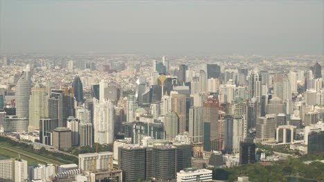 timelapse paisaje urbano de bangkok en el horizonte de tailandia