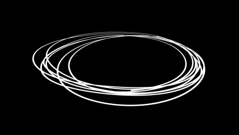 hand drawn scribble circle, logo design element. motion graphic video