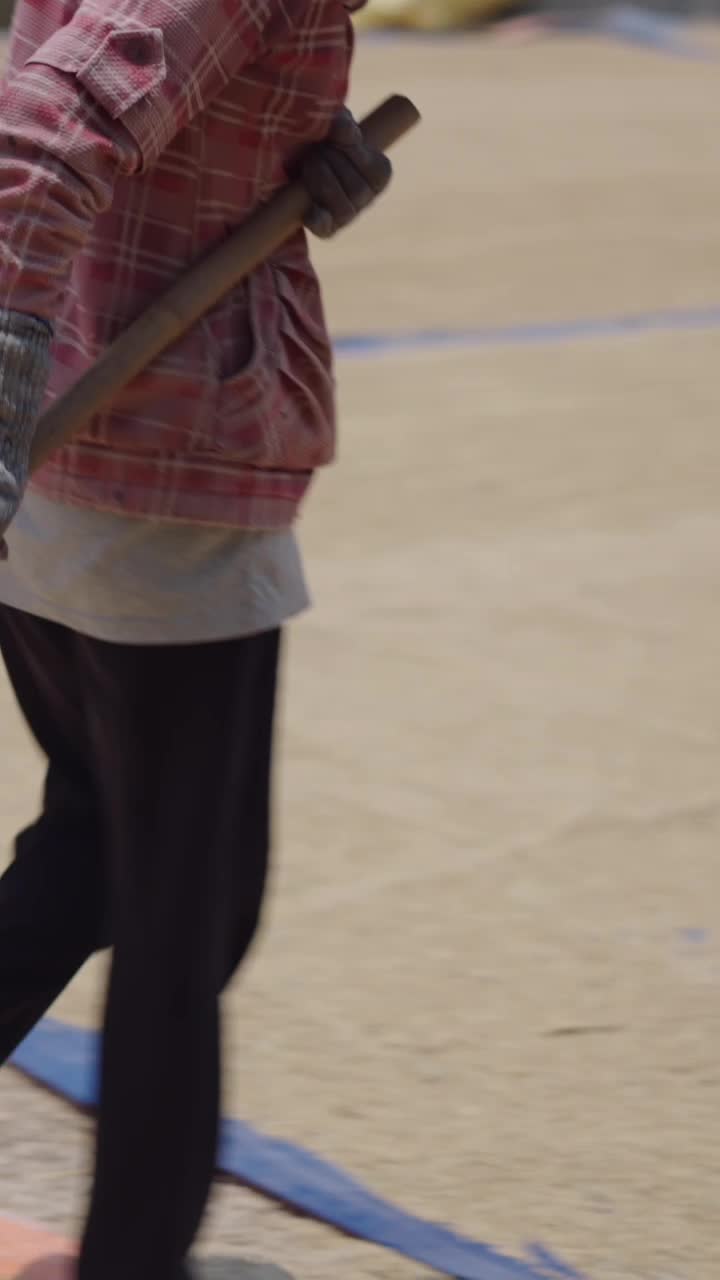 Woman working in a rural area