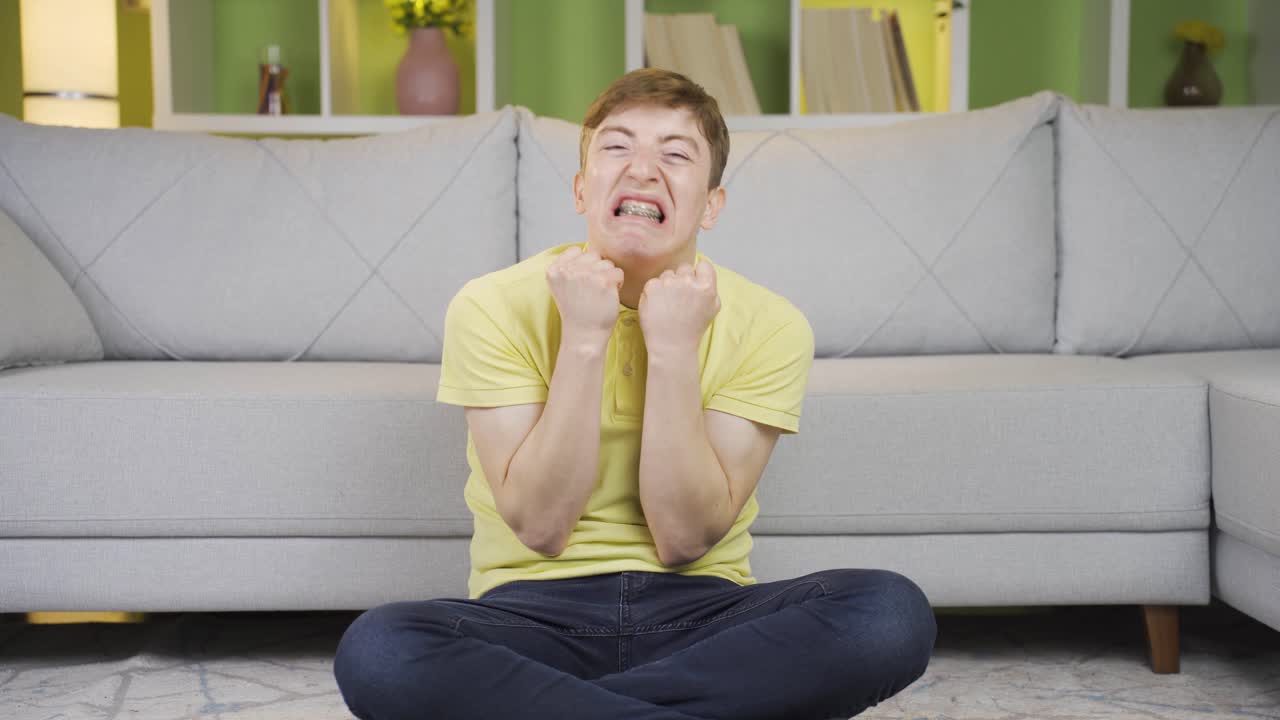 젊은이가 신경 ⁇ 약에 걸렸어요