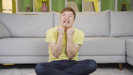 젊은이가 신경 ⁇ 약에 걸렸어요