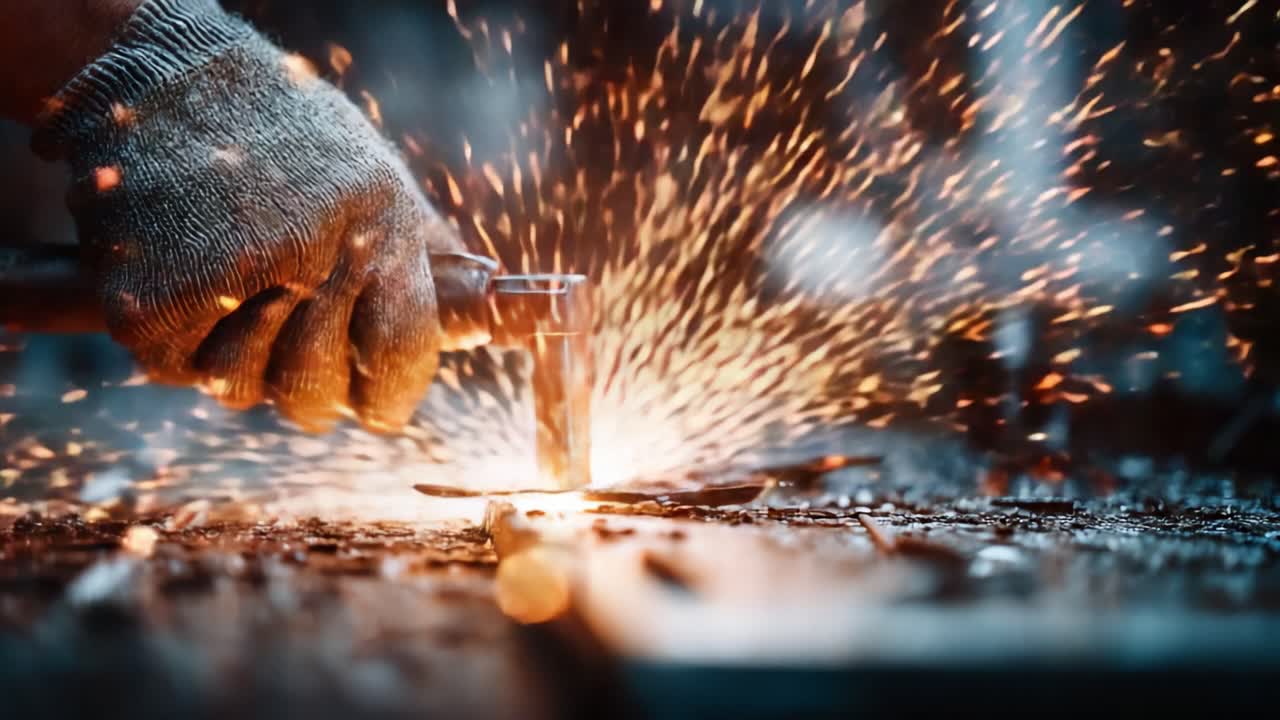 A Craftsperson's Journey: Transforming Metal Through Precision Welding in a Workshop Filled with Sparks, Creativity, and Skilled Artistry to Create Lasting Artifacts