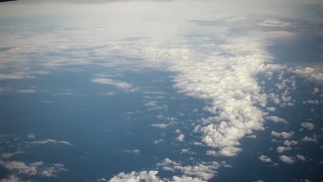 aerial, view of planet earth from spaceship or airplane