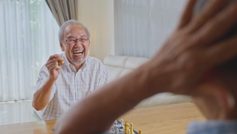 older adults playing chess