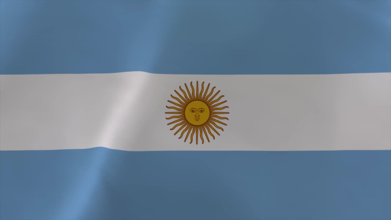 bandera argentina en movimiento 4k fondo de papel tapiz en movimiento