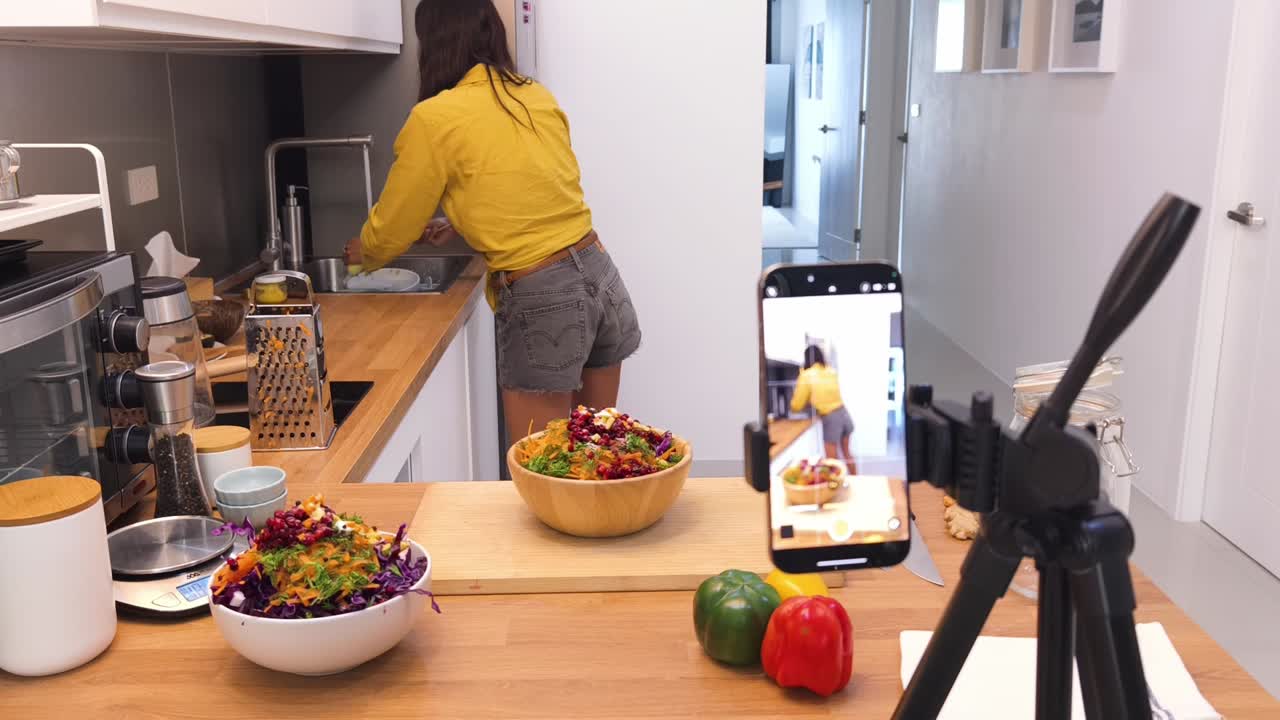 tutoriales de cocina de ensalada de verduras saludables