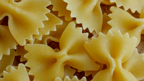 rotating italian farfalle pasta