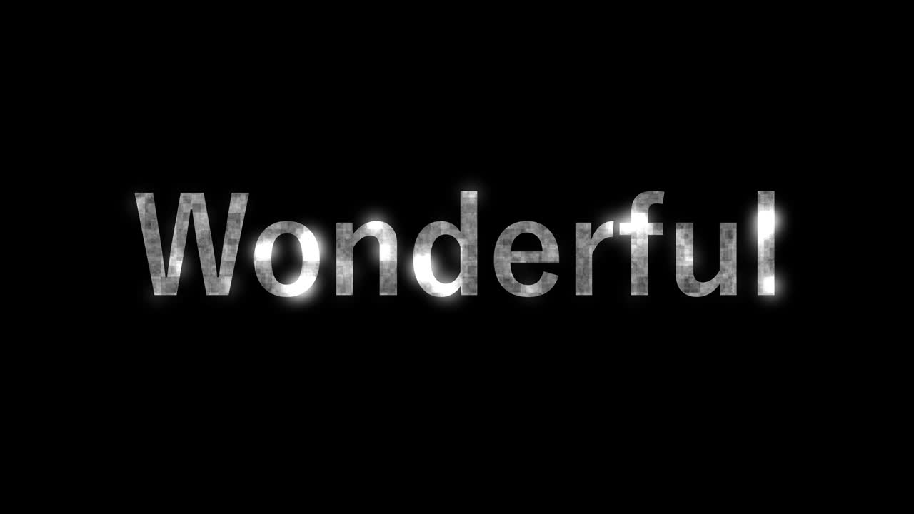 maravilloso texto animación mensaje gráficos de movimiento