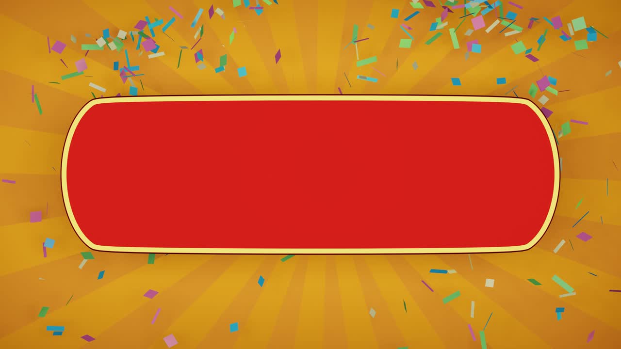 señal ovalada roja hay un fondo amarillo dorado y una corriente dorada