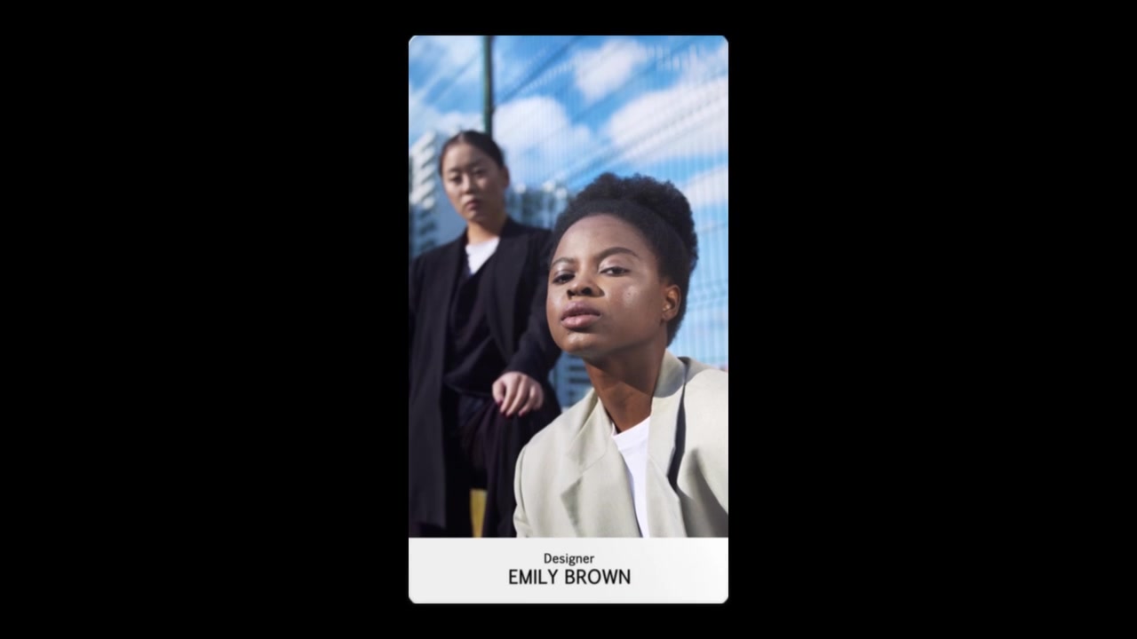 Vertical Carousel Slideshow Template Featuring Diverse Portraits