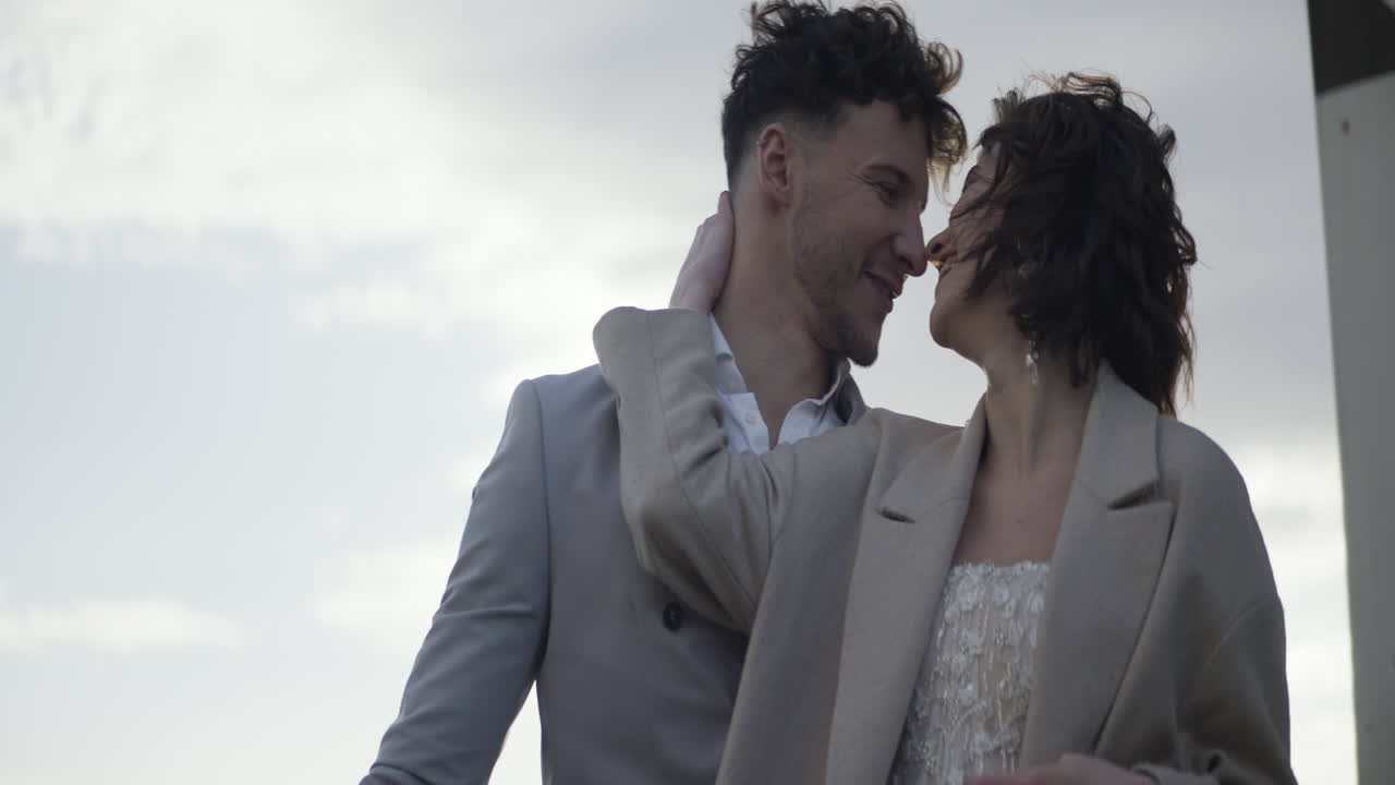 retrato de una pareja romántica