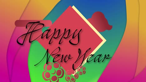 Animation-of-happy-new-year-text-over-shapes