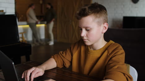 boy in the living room