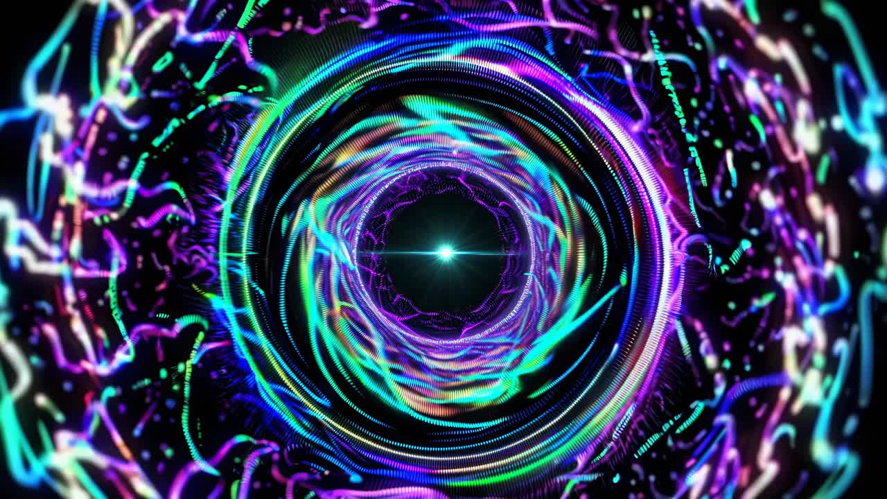 abstracto colorido túnel de vórtice
