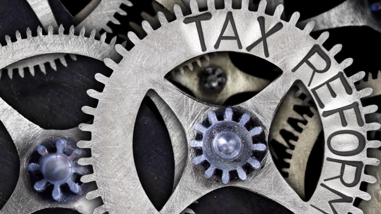 Tooth wheels with Tax Reform Concept