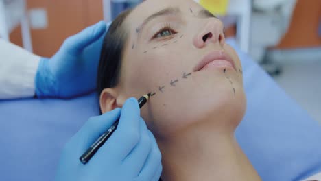 female cosmetic procedure patient