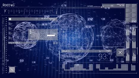 Animation-of-statistics-and-data-processing-over-globes