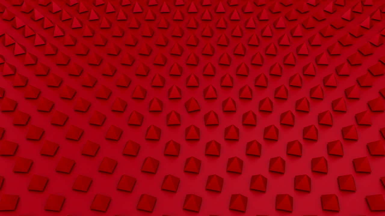 las pirámides giratorias forman una onda