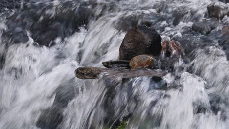 rocks in a flowing stream