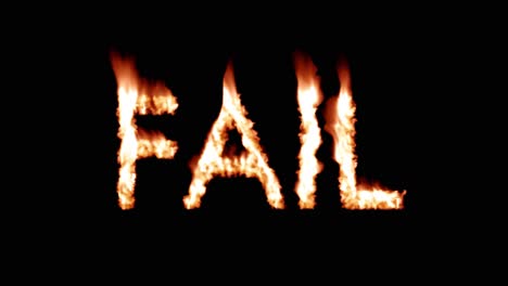 fail hot text brand branding iron epic metal flaming heat flames overlay 4k