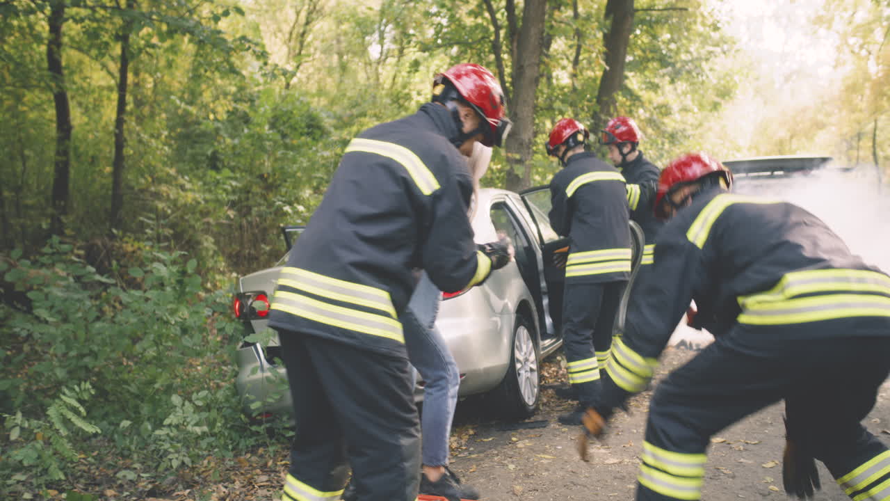 Forest Road Car Accident