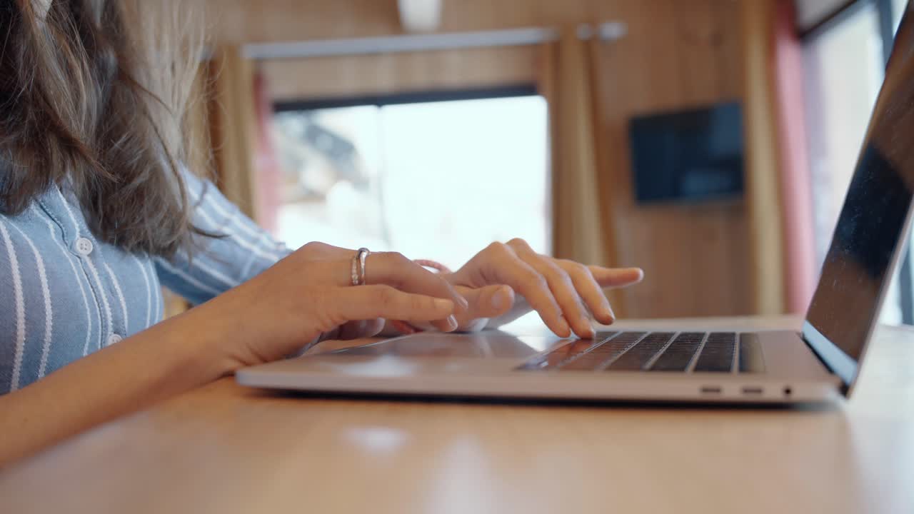 Warm workspace with a laptop, symbolizing productivity and comfort.