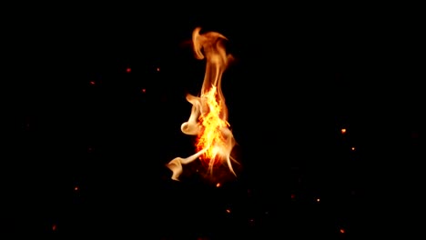 el fondo del video de movimiento de fuego tiene un efecto vfx ardiente. 4k