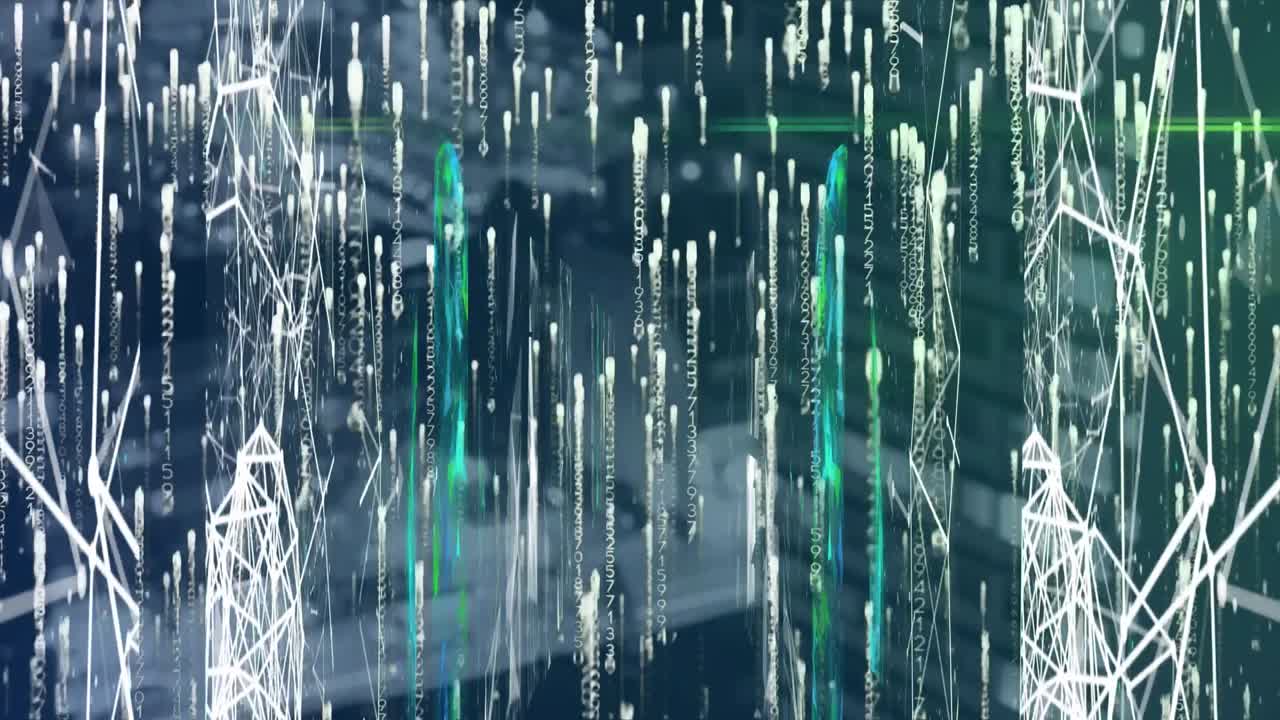 Animation of data processing over computer servers