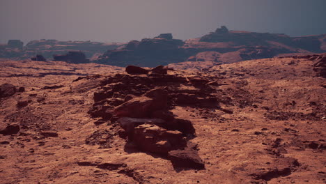 crimson majesty a striking red stone canyon erupting from the desert sands