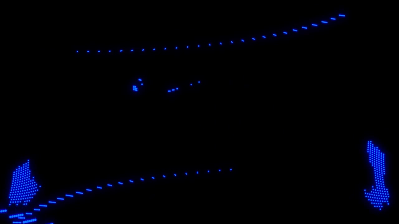 Particle diffusion scattering loop animation motion graphics