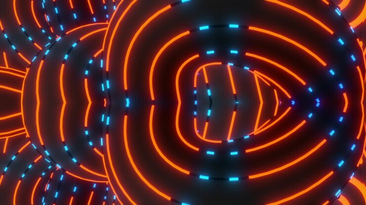 Immagini Astratte di Tunnel al Neon