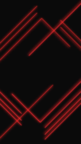 motion graphic of geometric design red lights background