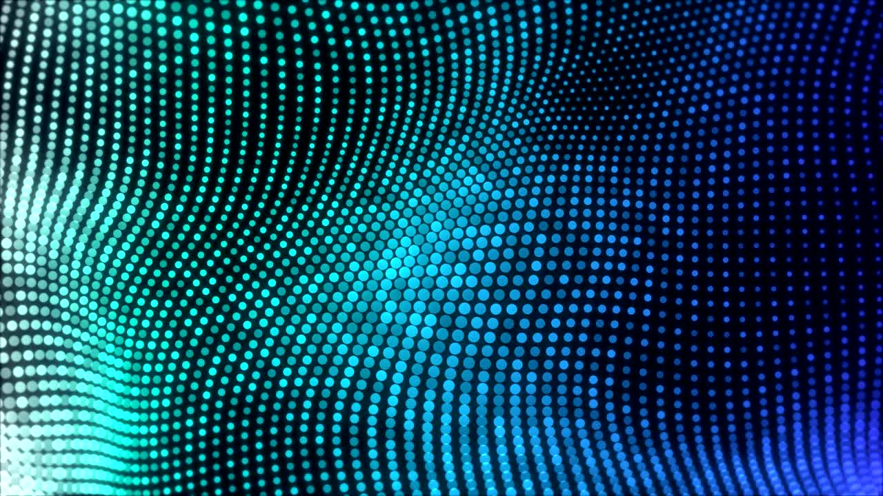 elegante movimento astratto ciclo di sfondo, danza ondulazione campo di particelle