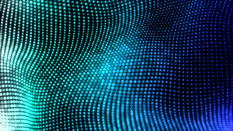 elegant abstract motion background loop, dancing waving particle field