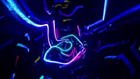 patrones de luz de neón abstractos