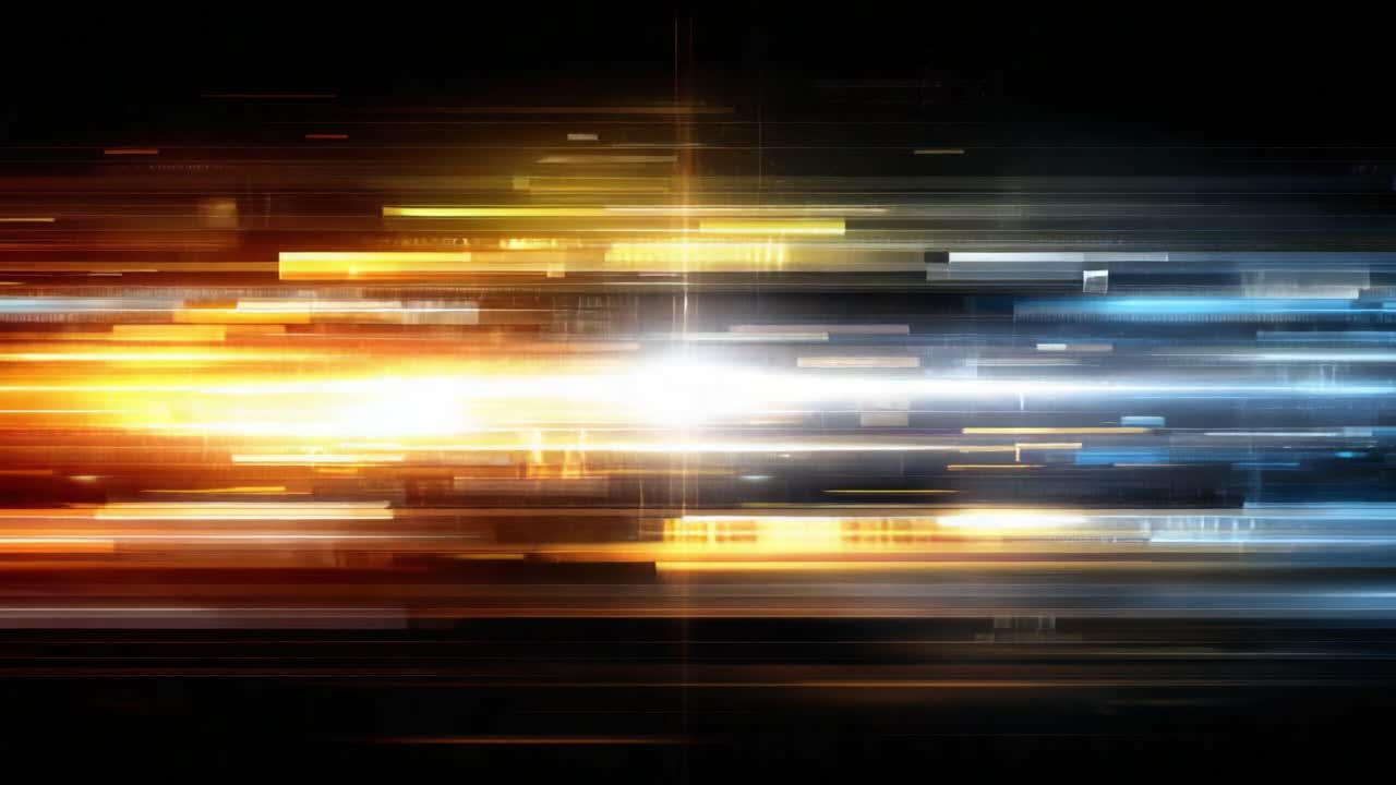 Sfondo astratto dinamico con scie di luce e gradienti di colore sorprendenti in un'estetica digitale moderna