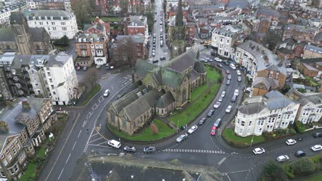 Aerial-shot-of-old-vintage-St