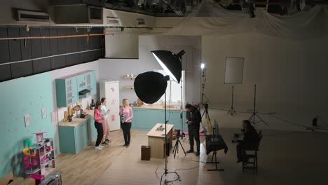 Photo Shoot in a Studio Kitchen
