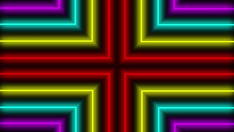 neon line illumination animation motion graphics