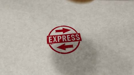 express stamp and stamping loop animation