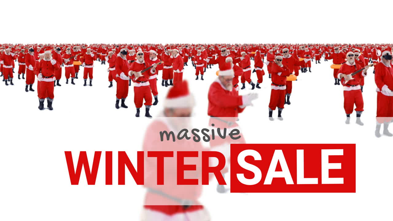 겨울 판매 4k의 디지털로 생성 된 비디오