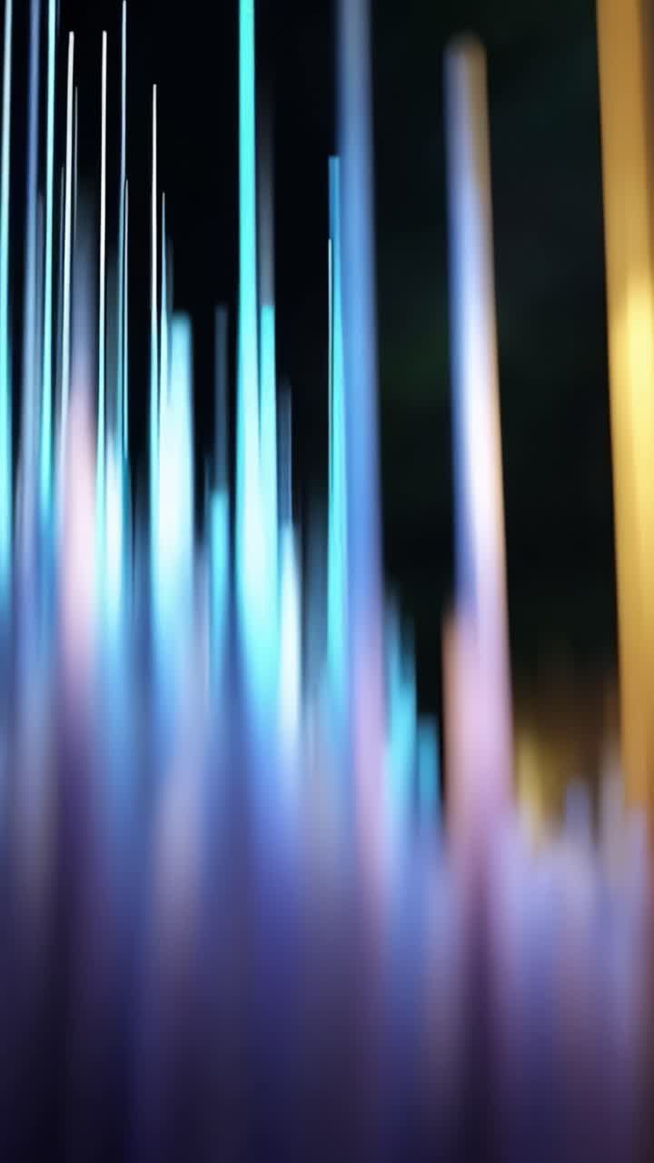 An abstract visual representation of sound waves, showcasing dynamic patterns and vibrant colors that evoke energy and motion in a striking and artistic manner