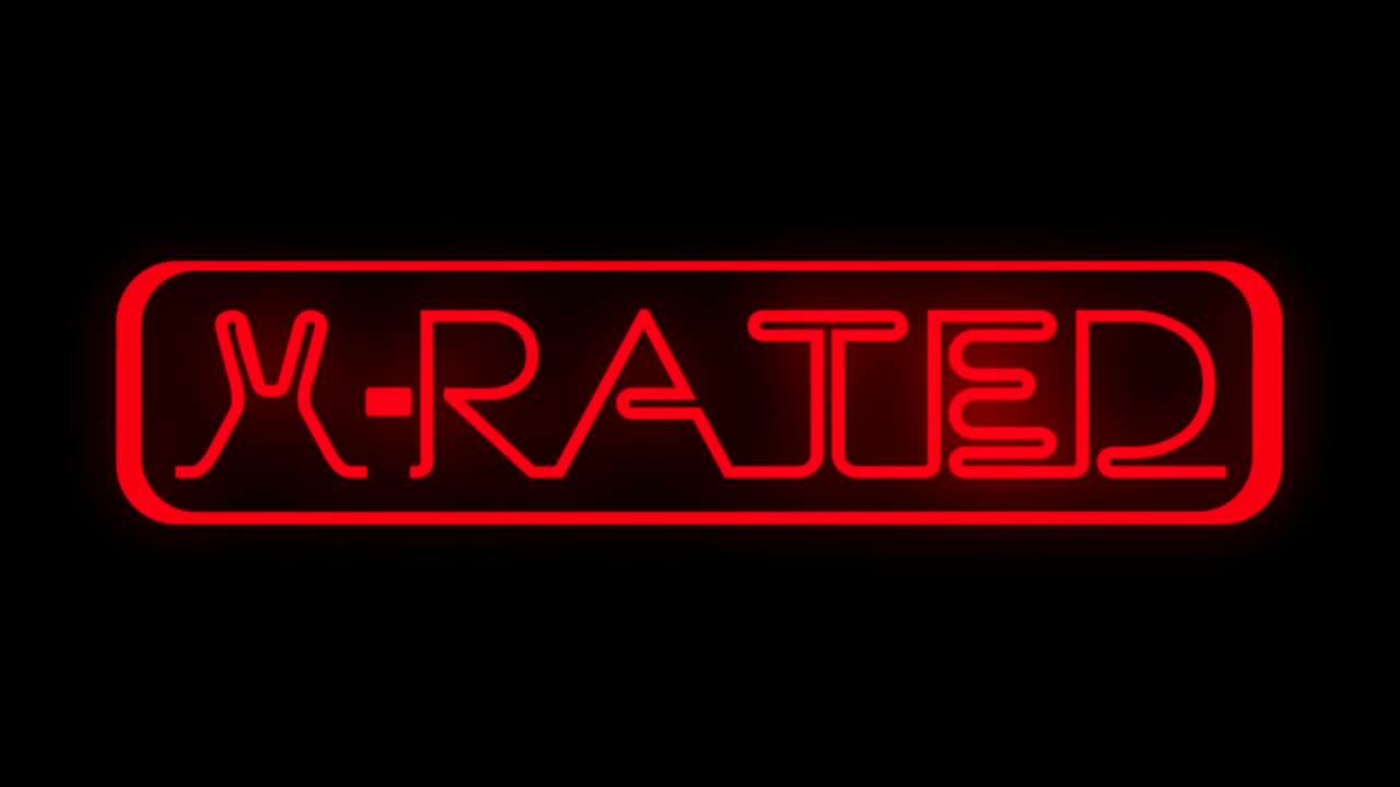 네온 표지판 x 등급 빨간색