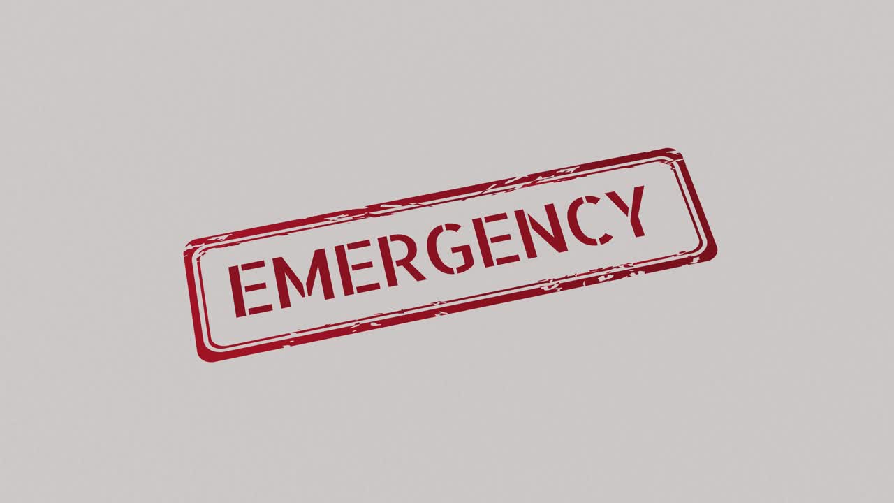 Timbro EMERGENZA
