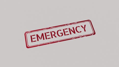 EMERGENCY-Stamp